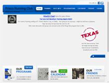 Tablet Screenshot of friscorunningclub.com